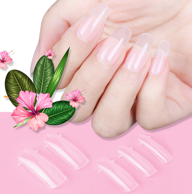 Cross-border Solid-state Extension Glue Matching Piece A Crystal Transparent False Nail 100 Piece Box Nail Extension Glue — foto 13