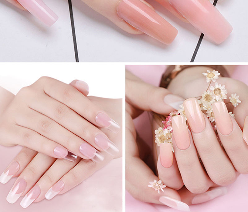 Cross-border Solid-state Extension Glue Matching Piece A Crystal Transparent False Nail 100 Piece Box Nail Extension Glue — foto 10