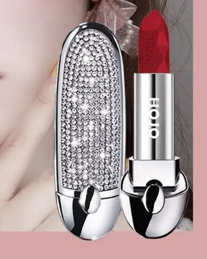 HOJO Brilliant Star Ruby Lipstick Replaces Revealed Mirror INS Tremble Net Red Recommends Dumb Bull Blood Cinnabar Red - Shop at LoveMi