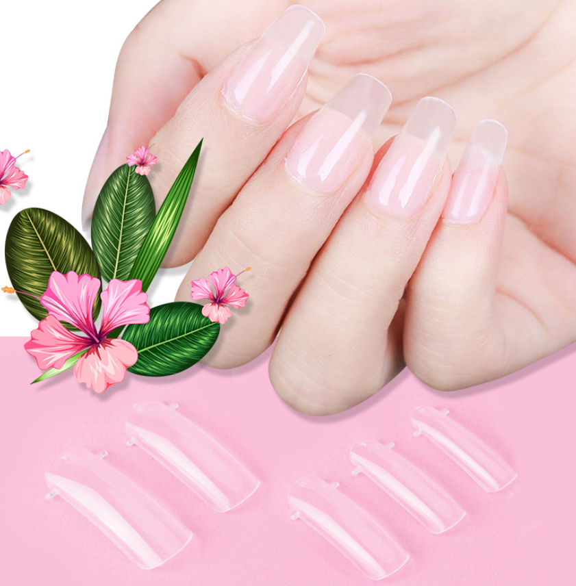 Cross-border Solid-state Extension Glue Matching Piece A Crystal Transparent False Nail 100 Piece Box Nail Extension Glue — foto 5