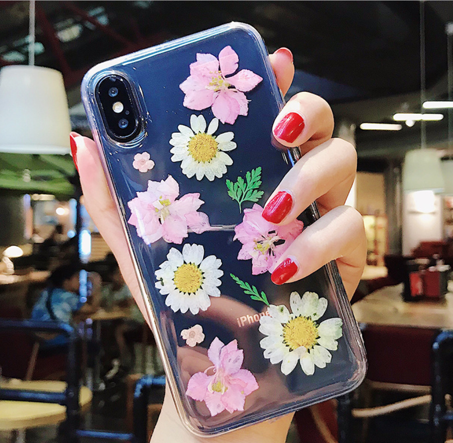 Epoxy real flower case transparent acrylic protective cover - Image 10