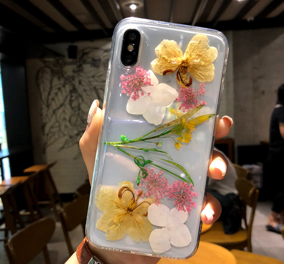 Epoxy real flower case transparent acrylic protective cover - Image 7