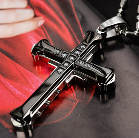 Men's Titanium Steel Cross Necklace