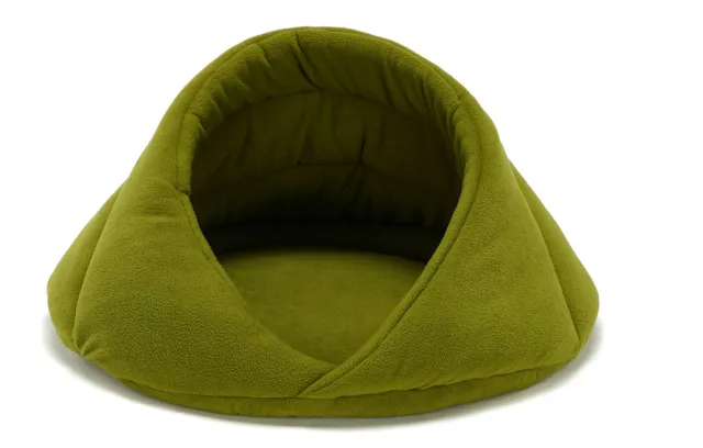 Deep sleep Teddy pet nest fleece kennel mat pet cage four seasons nest factory cross border dedicated Country Green - Shop at LoveMi