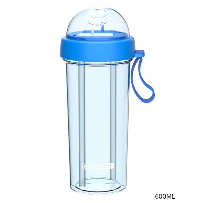 Creative personality trend dual-use sippy cup a cup of double drink separate plastic couple cup