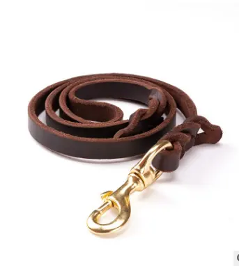 The first layer of leather dog leashes