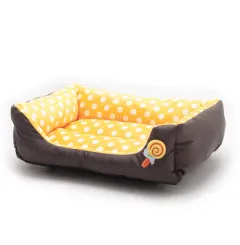 Warm wave pet dog dog sofa bed cat litter lollipop Teddy dog kennel - Orange - View 1