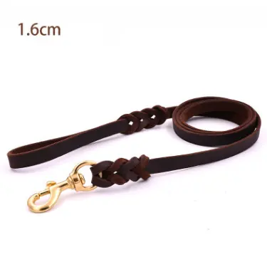 The first layer of leather dog leashes