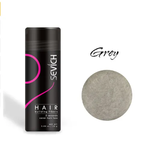 Hair Building Fibers Keratin Thicker Anti Hair Loss Products Concealer Refill Thickening Fiber Hair Powders Growth 25G Grey - Shop at LoveMi