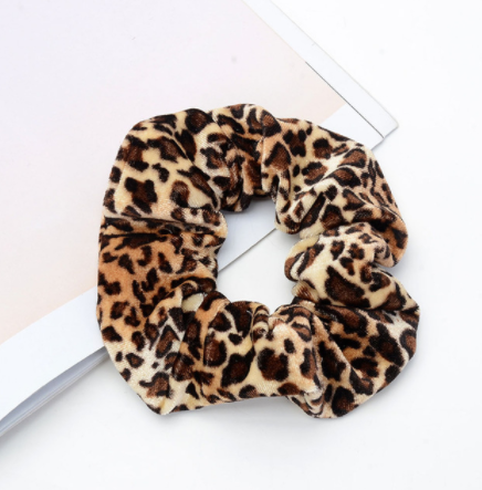 Vintage leopard spotted hair circle fabric hair accessory - Shop at LoveMi