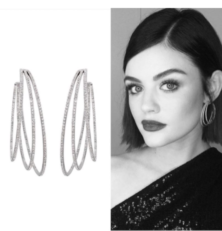 High-end earrings Elegant wild net red new design fashion big circle ear ring female personality cold