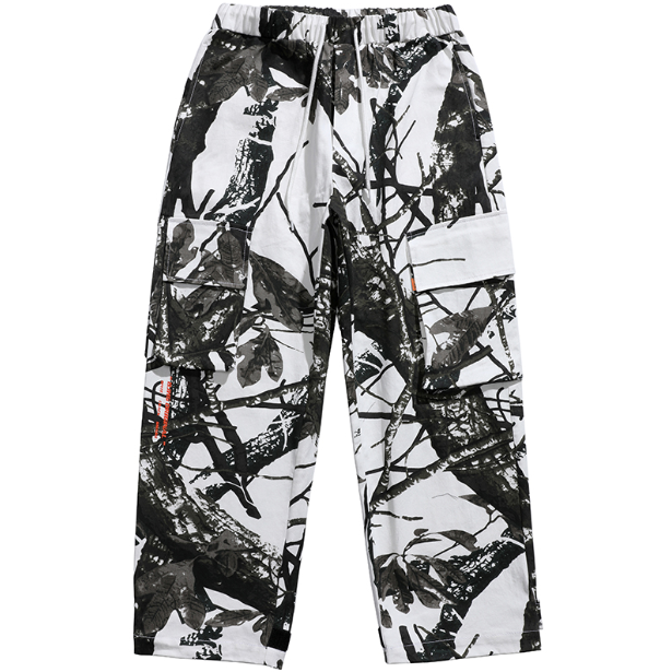 Europe and the United States street loose multi-pocket INS casual beam pants