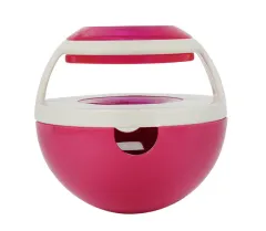 Dog tumbler leaking food ball educational toy slow food large dog to relieve stuffy pet Teddy intelligence toy - Pink - View 1