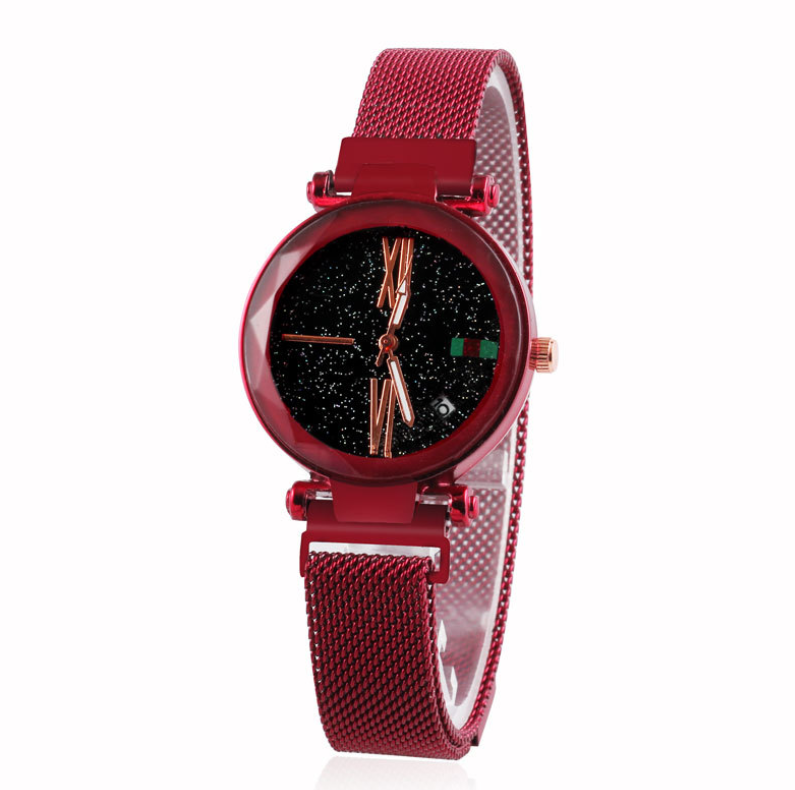cross-border explosion models Milan magnets starry sky calendar magnet watch fashion Europe and the United States with a quartz watch