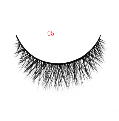 3D mink eyelashes 3 pairs of natural fiber long false eyelashes X05 - Shop at LoveMi