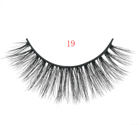 3D mink eyelashes 3 pairs of natural fiber long false eyelashes X19 - Shop at LoveMi