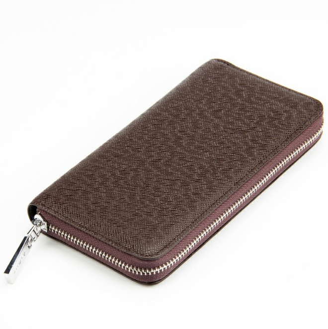 Long wallet multi-function zipper clutch