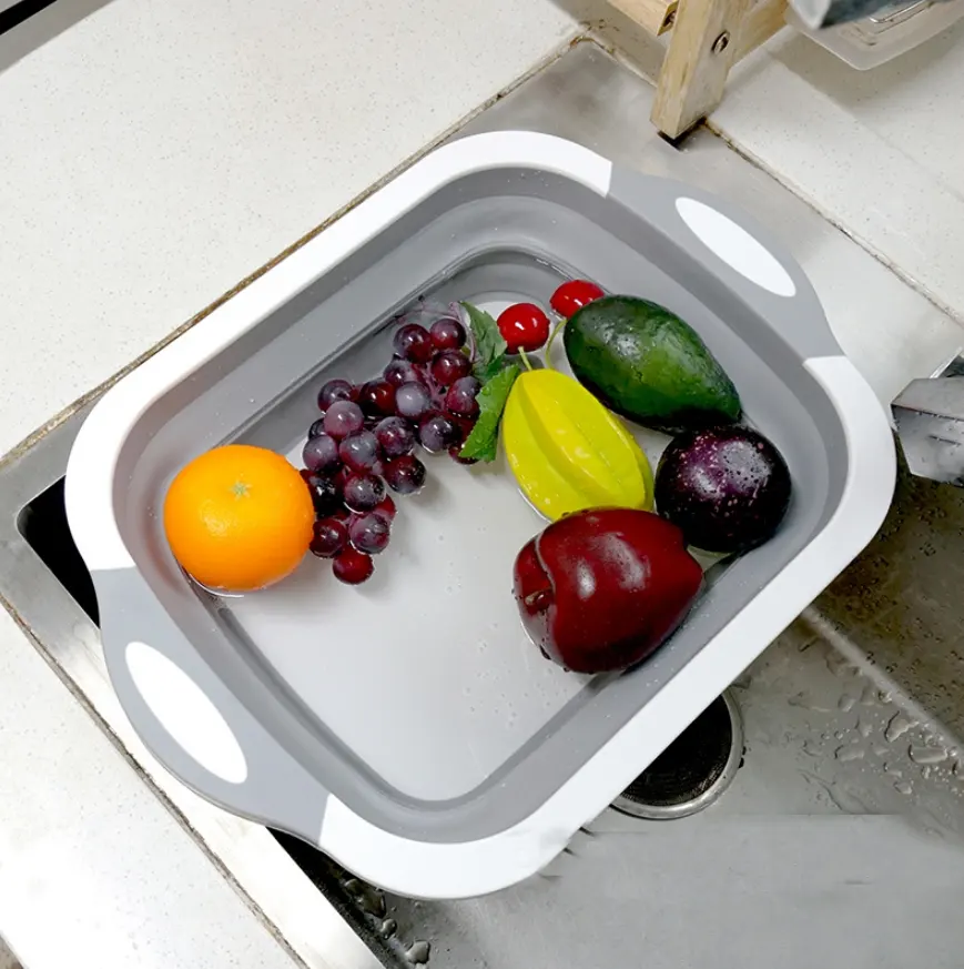Folding Vegetable Board Household Multifunctional Anvil Washing Basket