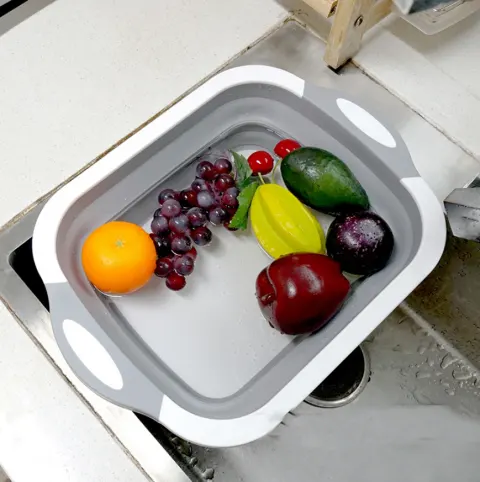 Folding Vegetable Board Household Multifunctional Anvil Washing Basket