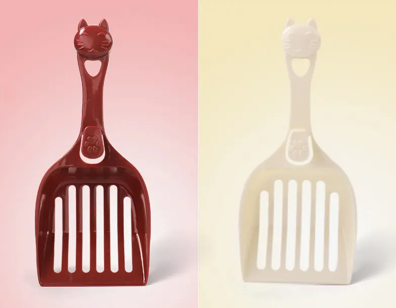 Plastic cat litter shovel head shovels