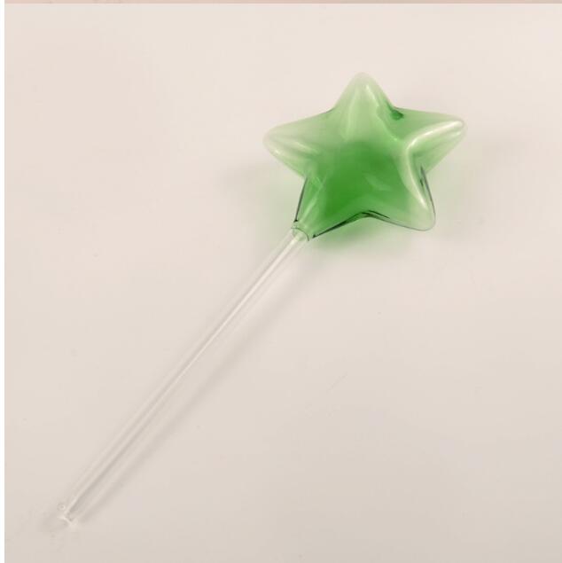 10cm star green