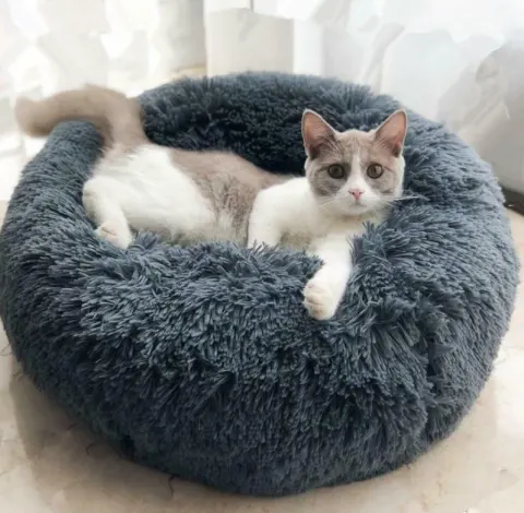 Dog Beds for Small Dogs Round Plush Cat Litter