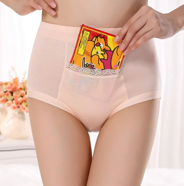 Menstrual period Bamboo fiber Womens underwear Long waisted side leakage proof pocket Health pants L XXXL R1 Shallow Shrimp 3Xl - Shop at LoveMi