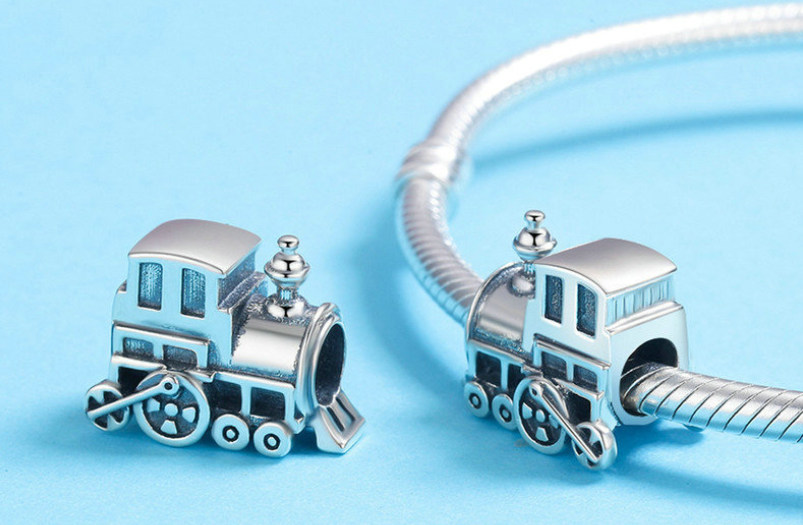 Veroco creative diy jewelry s925 sterling silver bracelet loose beads accessories locomotive model jewelry manufacturers wholesale