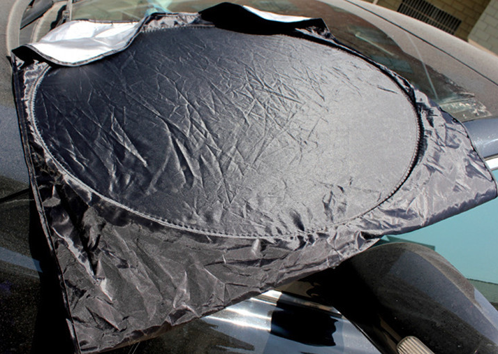 Sun block coated silver cloth material double circle - Image 5