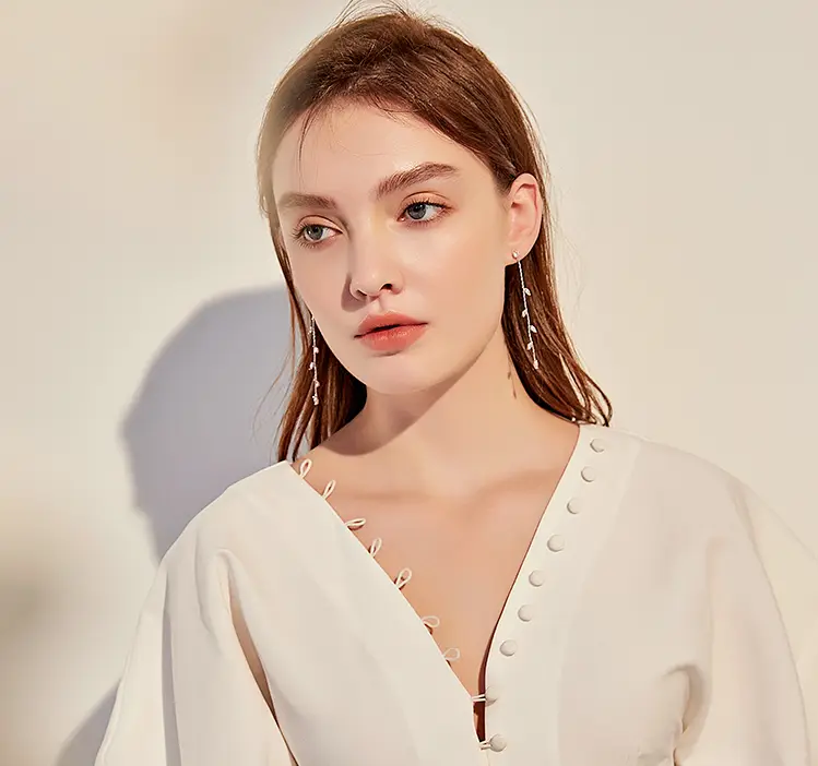 Fringe for round face earrings