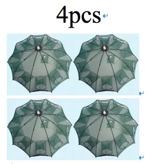 Strengthened 4-20 Holes Automatic Fishing Net Shrimp Cage Nylon Foldable Fish Trap Cast Net Cast Fold Crab Trap Fishing Network – image 9