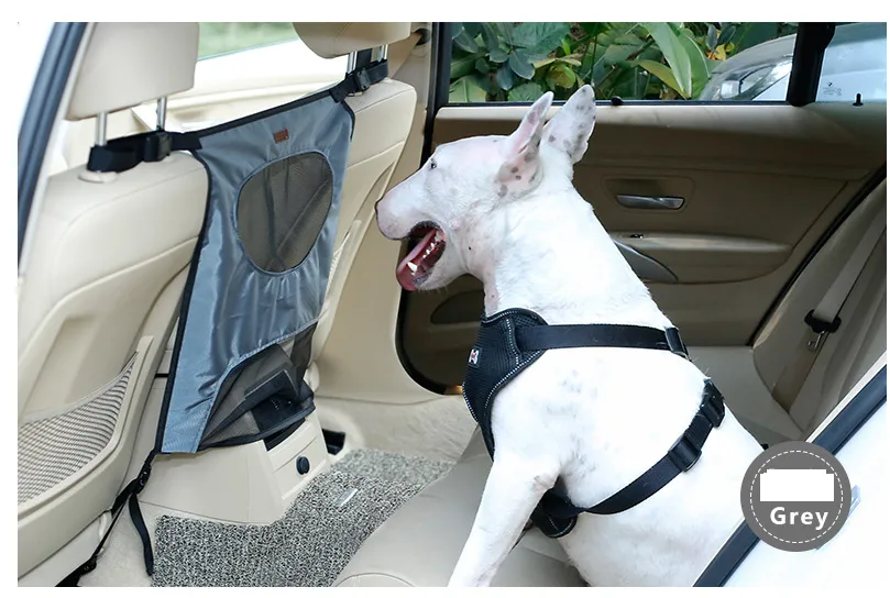 Pet Car Fence Rear Seat Screen Anti-dog Harassment Explosion Safety Barrier - Gray