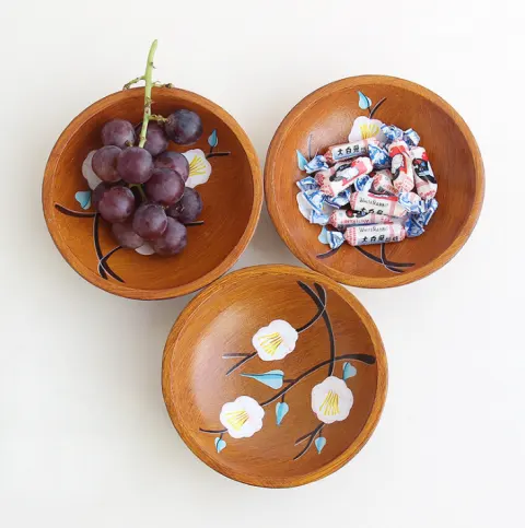 Wooden Rustic Fruit Bowl