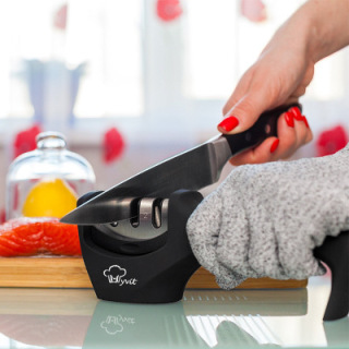 Knife Sharpener — diamond and tungsten steel, comes apart to clean