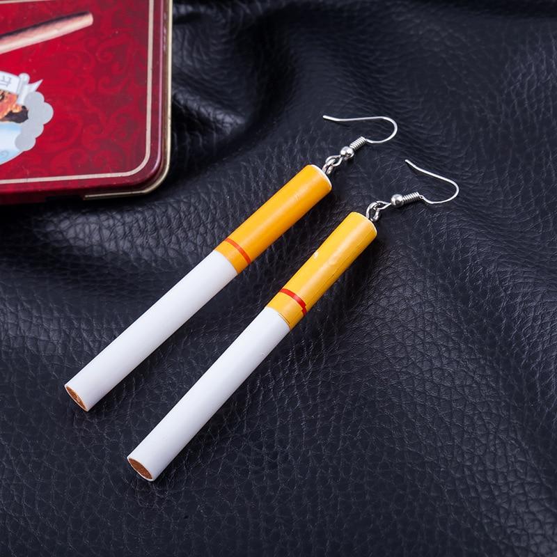 Cigarette Drop Earrings