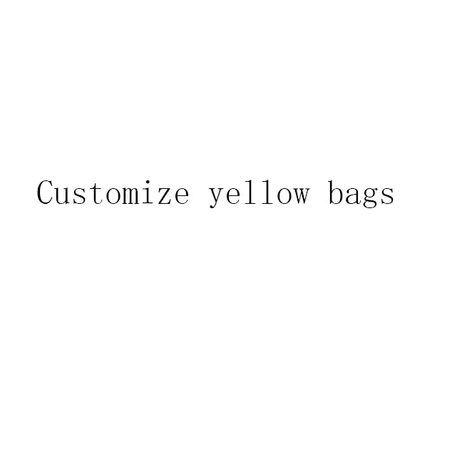 MOQ1000PCS Customize Yellow Jewelry Bags Personal SKU