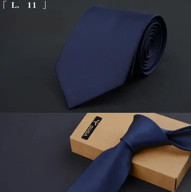 Men's Business Suit Tie and Bridegroom Tie 8cm Black