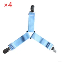 Bed Clips Sheet Cover - Blue - View 1