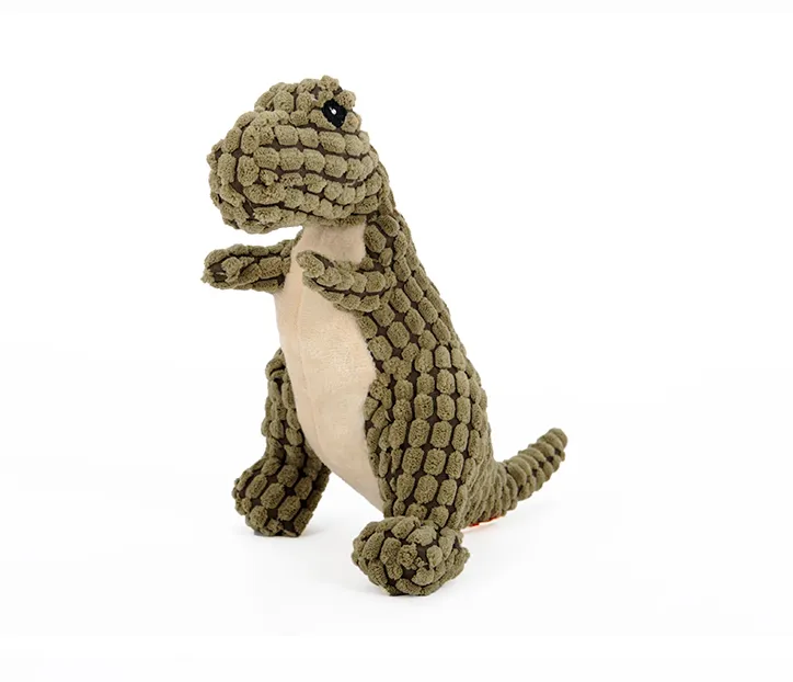 Dinosaur Pet Toys Giant Dogs Pets Interactive Dog Toys For Large Dogs Chew Toys Chihuahua Plush Stuffing Squeakers - Green