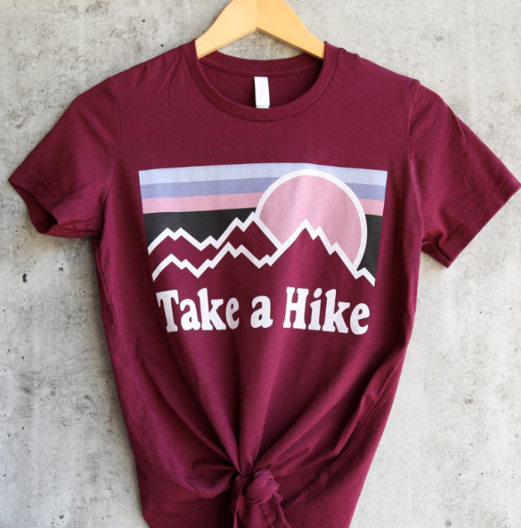 Fashion Round Neck Print Short Sleeve T-Shirt