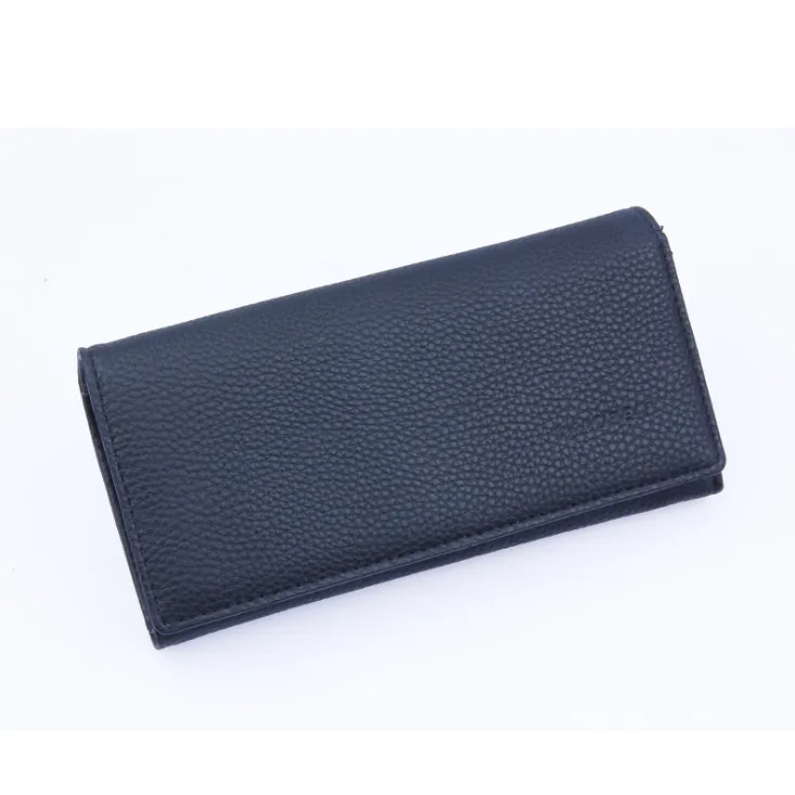 Ms. Contrast Multi-function Long Wallet Fashion Candy Color Coin Purse Women's Clutch - Black