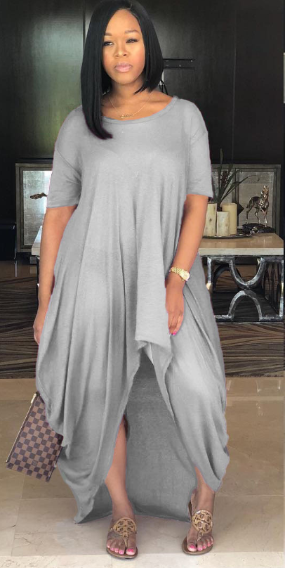 Explosion models Europe and the United States irregular casual explosion dress summer