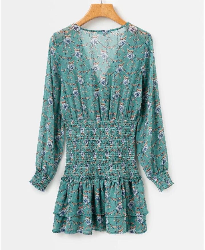 Elasticated waist chiffon skirt