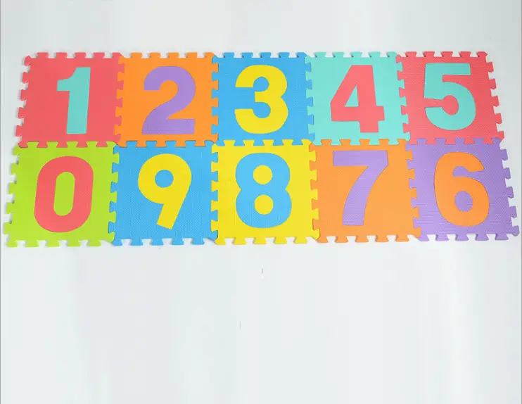New EVA Jigsaw Pad Digital Alphabet Puzzle Foamed Floor Mat 15.5x15.5 Baby Crawl Pad