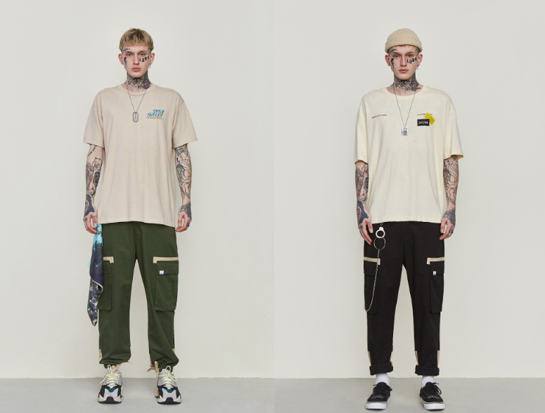 Drawstring beamed overalls