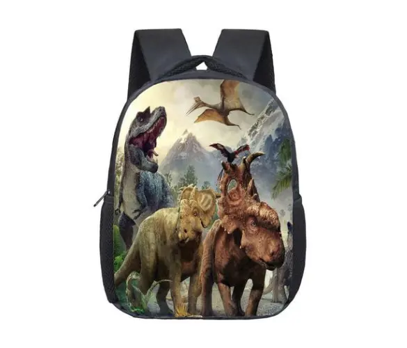 Jurassic dinosaur hot backpack primary and secondary