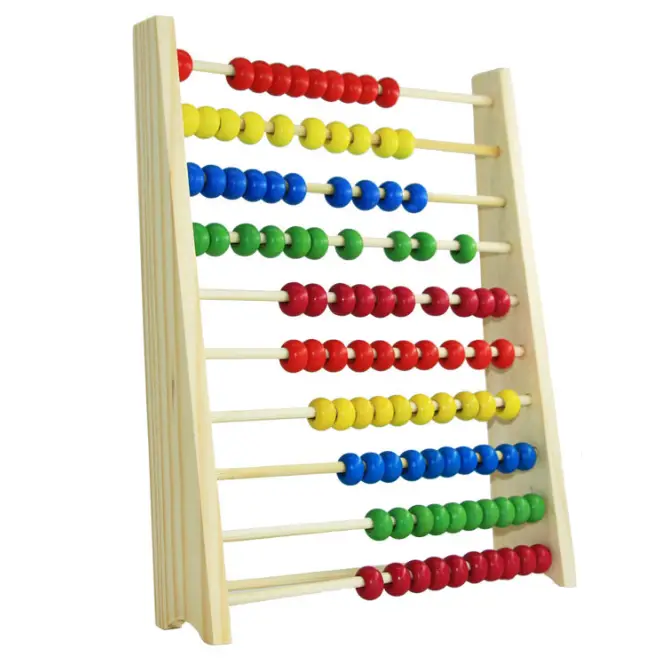 Pine frame 10-grade abacus wooden calculating frame YX386 toy for early childhood education