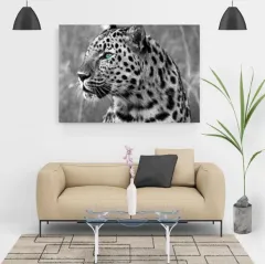 Diamond Painting - Black White Leopard - Black And White - View 1