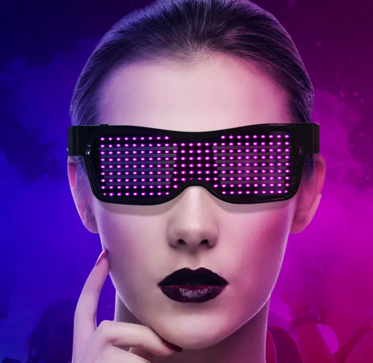 Multicolor Party LED Glasses Dynamic Flashing LED