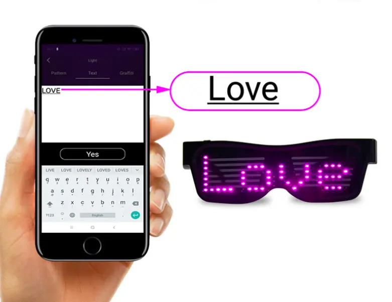 Multicolor Party LED Glasses Dynamic Flashing